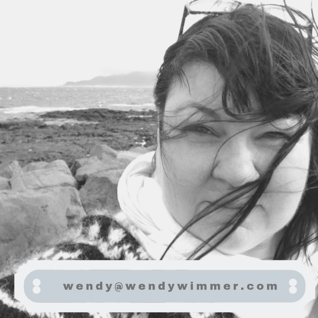 This image shows the email address for Wendy Wimmer as wendy at sign wendy wimmer dot com